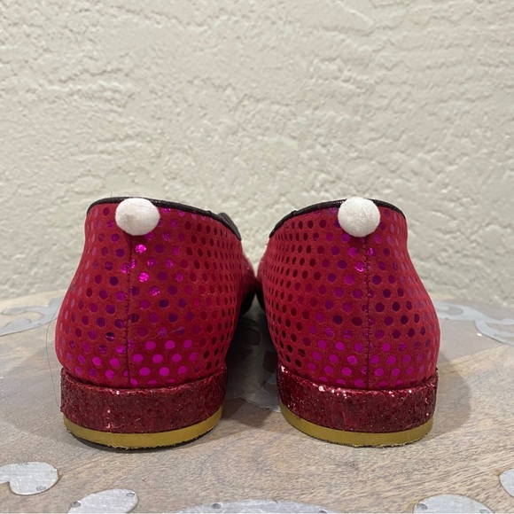 Irregular Choice “Octavius” bunny face flats shoes sz 38 / 8 - luster shiny - Picture 5 of 13